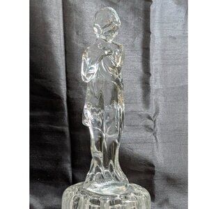Vintage Cambridge Glass Elegant Draped Lady Flower Frog 8 1/4"H